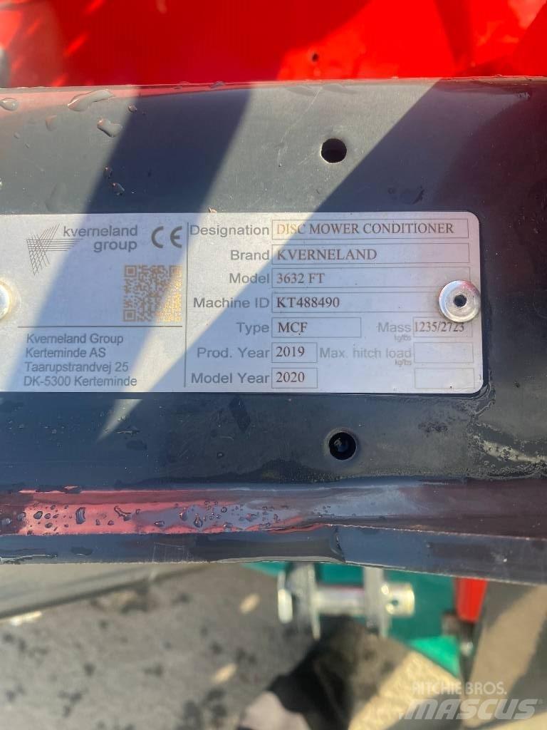 Kverneland 3632Ft Pļaujmašīnas ar kondicionieri
