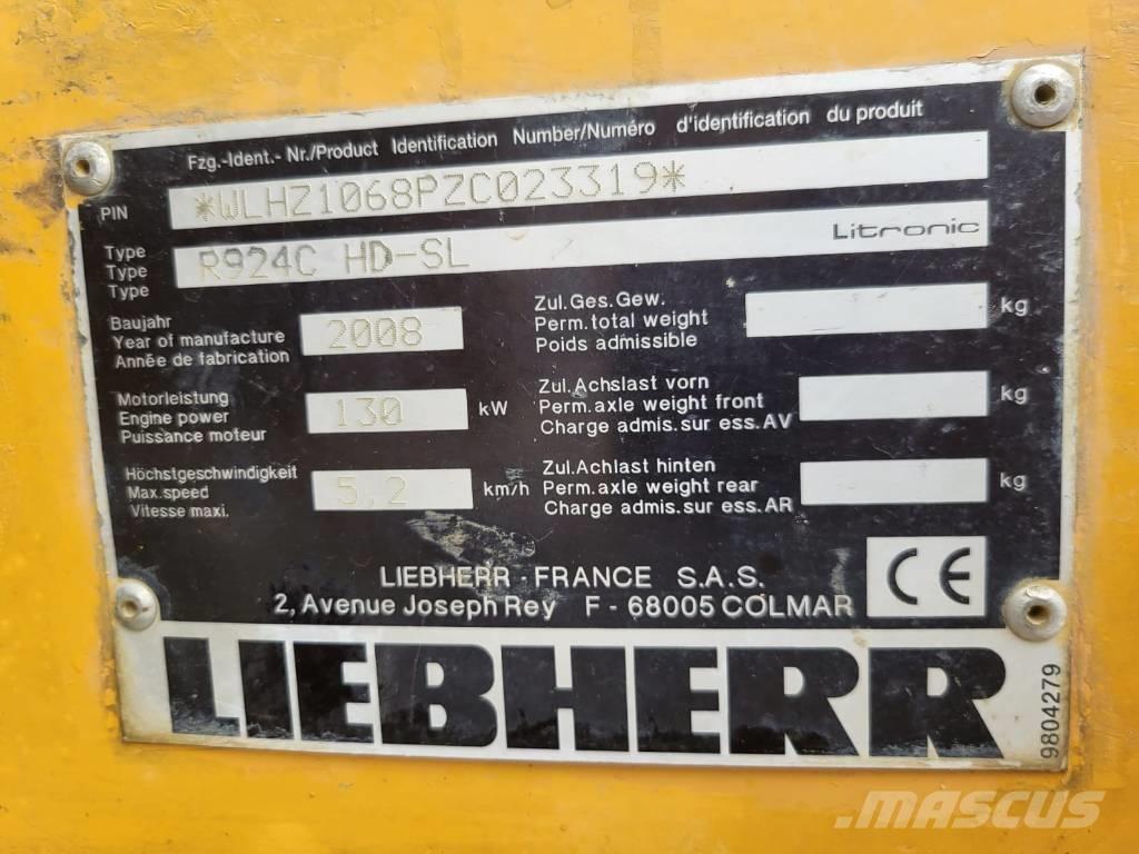 Liebherr R924 C SL Kāpurķēžu ekskavatori