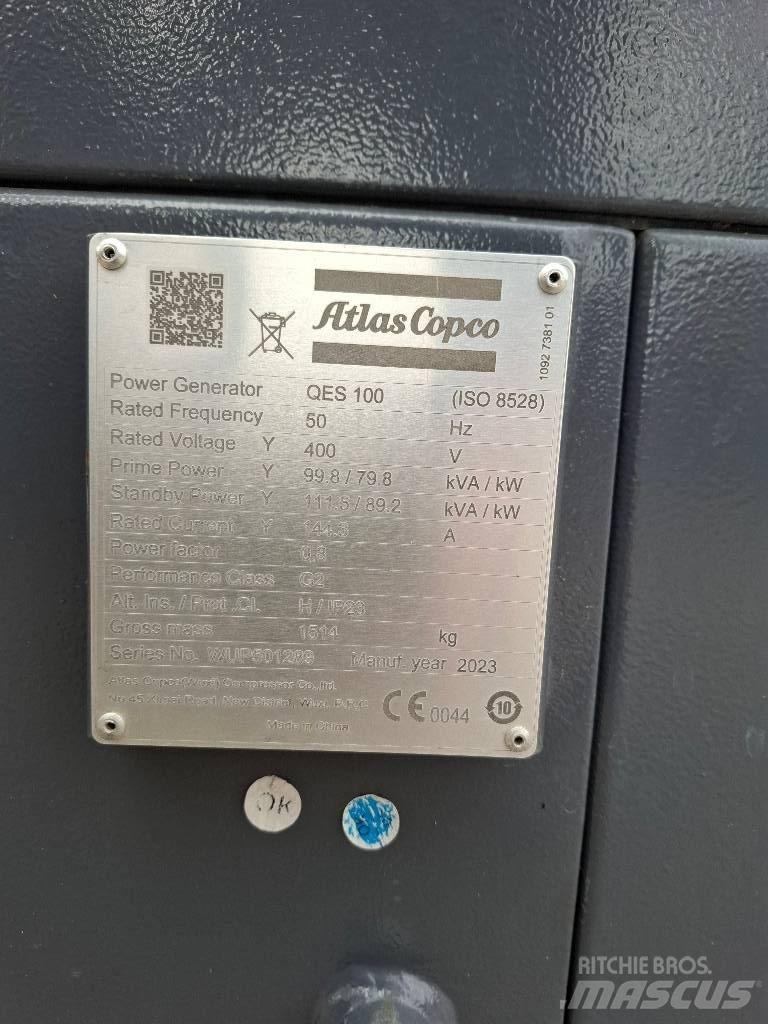 Atlas Copco QES 100 Dīzeļģeneratori