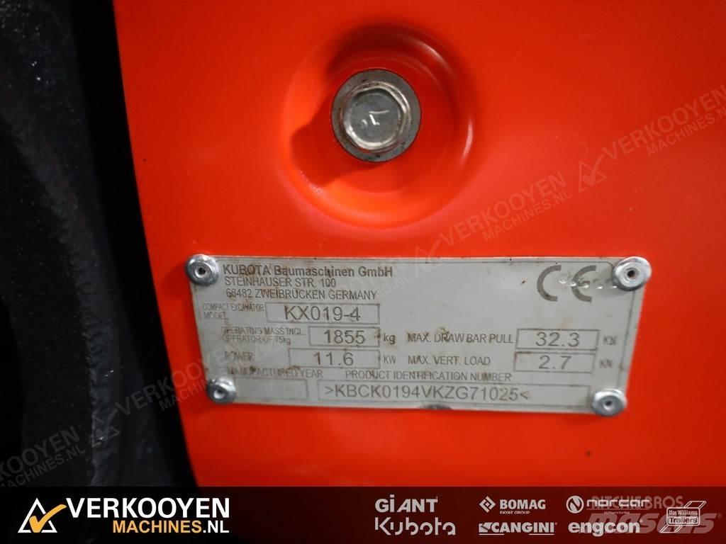 Kubota KX019-4 Mini ekskavatori < 7 t