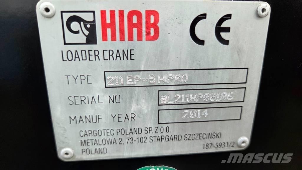 Hiab 211 EP-5 Hipro Iekrāvēju krāni