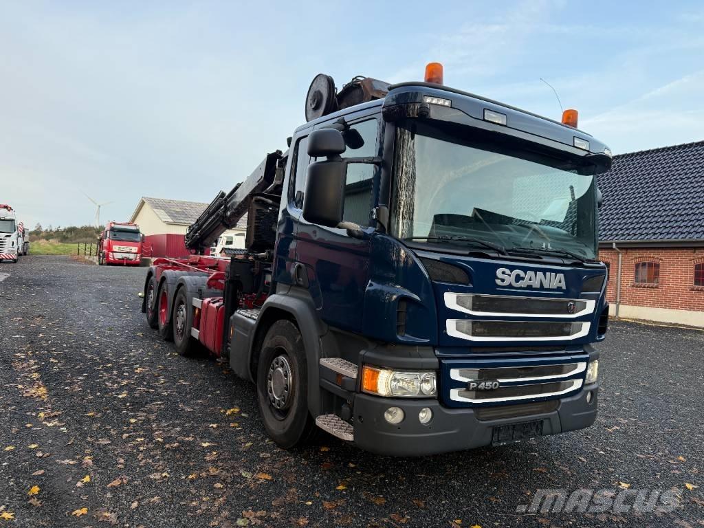 Scania P450 8x2/4 Kabeļu pacēlājs nomontējamām kravas mašīnām