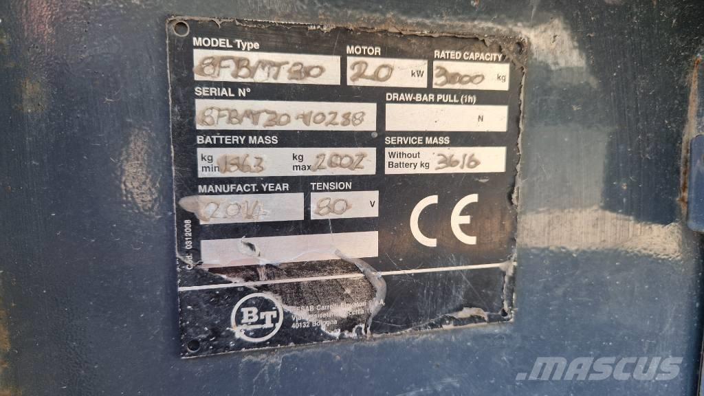 Toyota 8 FBMT 30 Elektriskie iekrāvēji