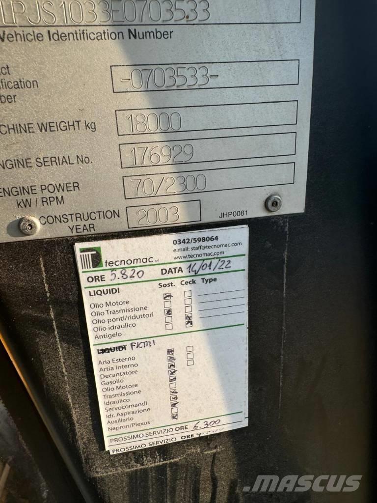 JCB JS 180 Kāpurķēžu ekskavatori