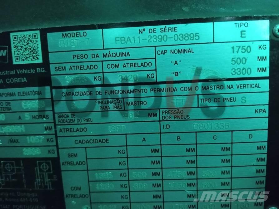 Doosan B 18 T-7 Elektriskie iekrāvēji