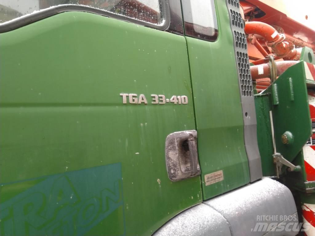 MAN TGA 33.410 Kravas mašīna- betona sūknis