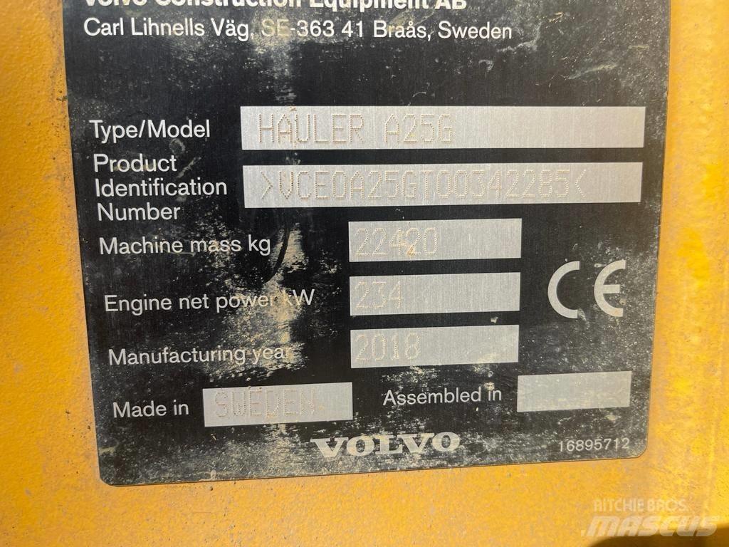 Volvo A 25 G Artikulētie pašizgāzēji