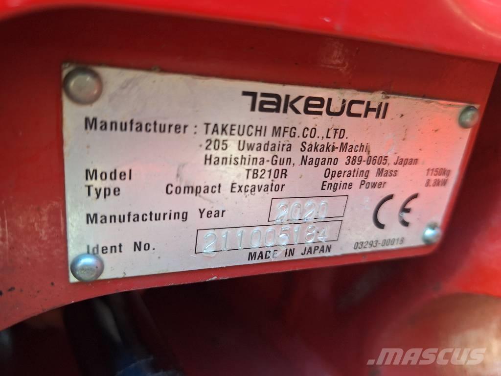Takeuchi TB 210 R Mini ekskavatori < 7 t