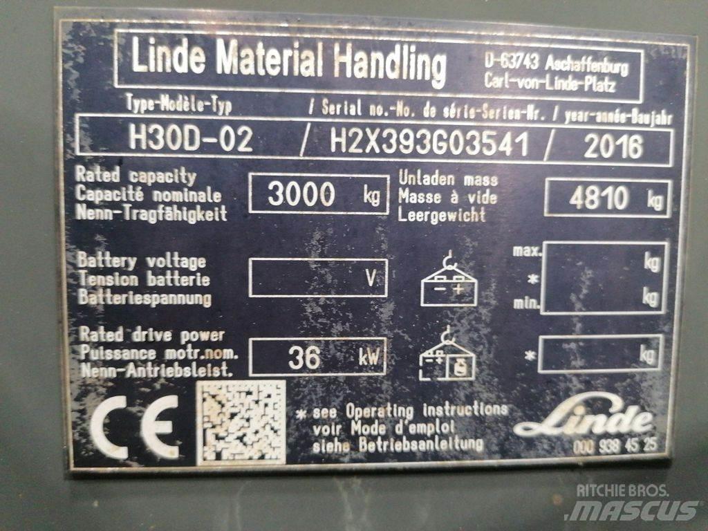 Linde H30D-02 Tehnika ar dīzeļa dzinēju