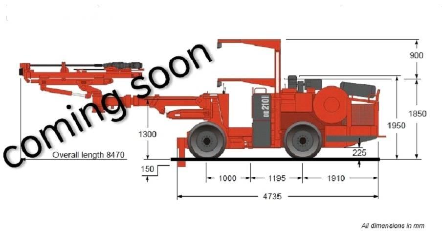 Sandvik DD 210 Tuneļu un pazemes kalnrūpniecības urbji