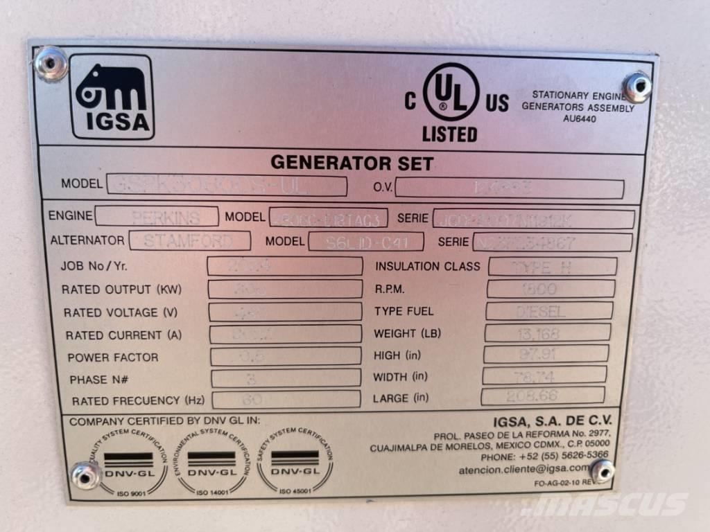  IGSA  GSPK20600L-UL Dīzeļģeneratori