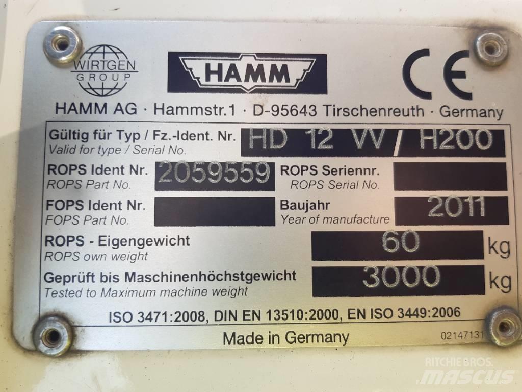Hamm HD 12 VV Divvalču grunts veltņi