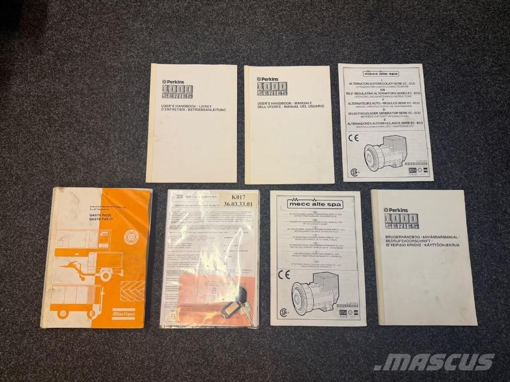 Atlas Copco QAS 78 Dīzeļģeneratori