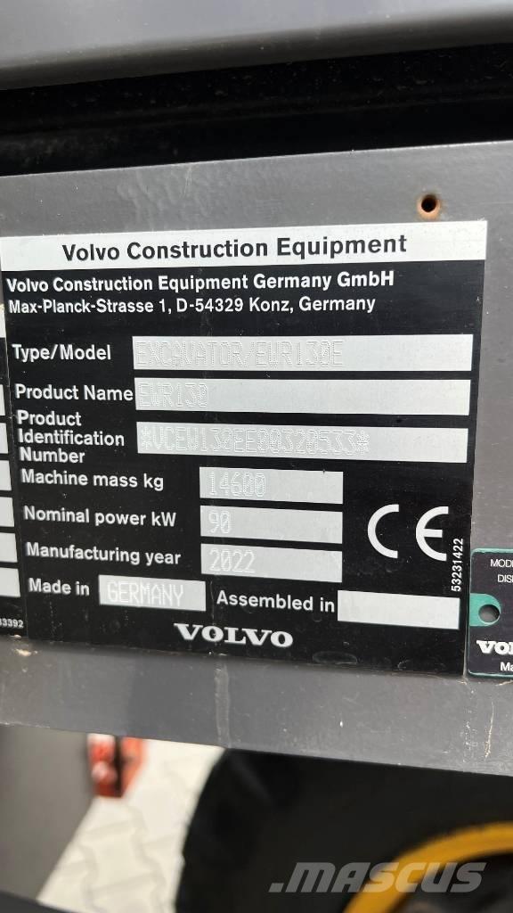 Volvo EWR 130 E Ekskavatori uz riteņiem