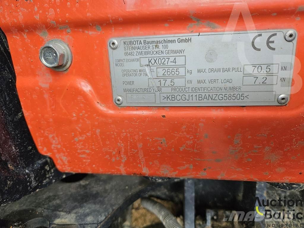 Kubota KX 027-4 Mini ekskavatori < 7 t
