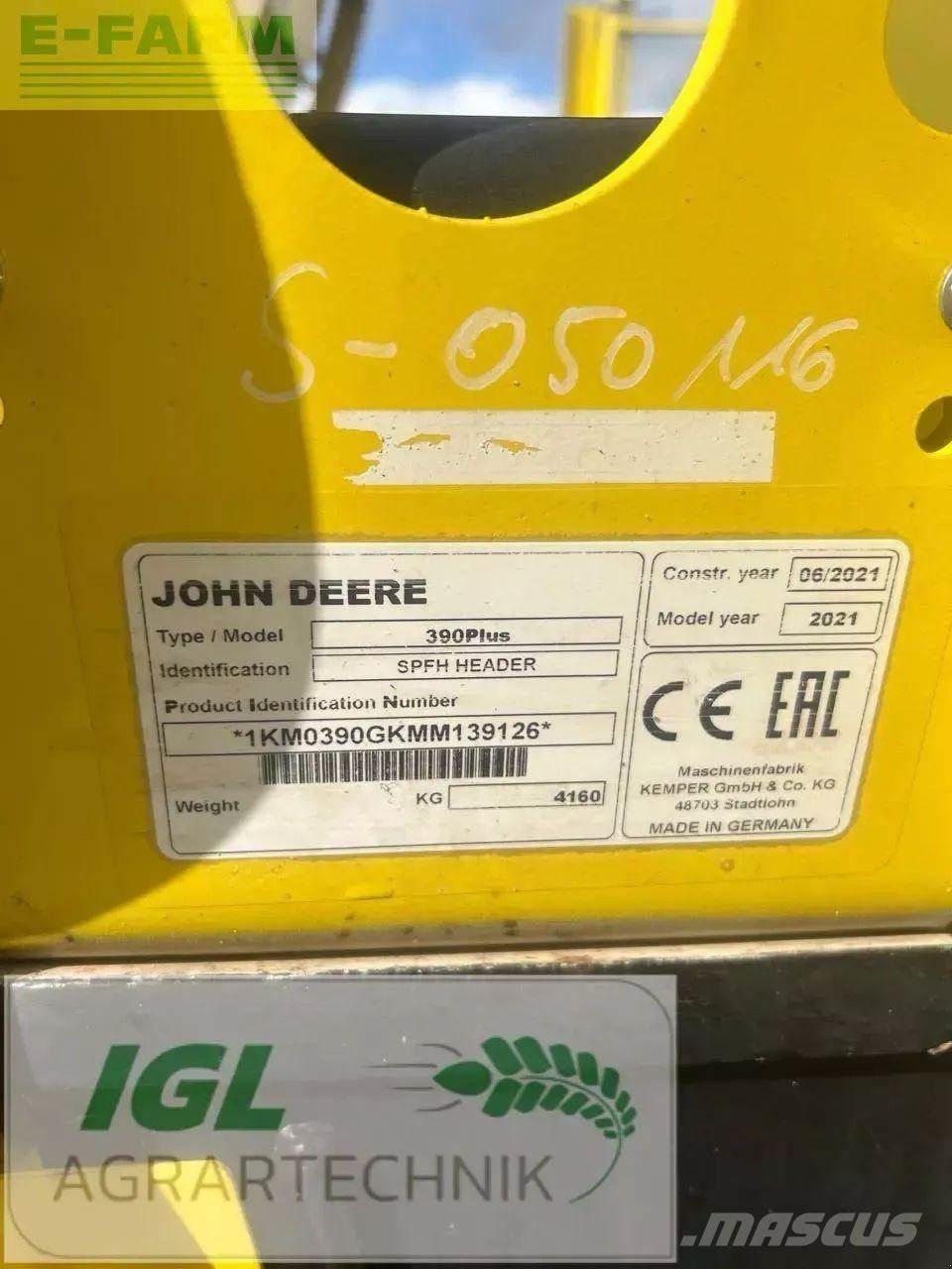 John Deere 9700 i Lopbarības novācēji