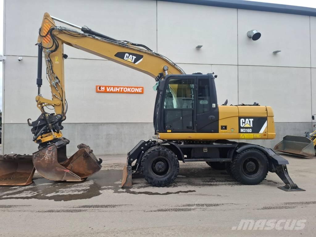 CAT 316D Ekskavatori uz riteņiem