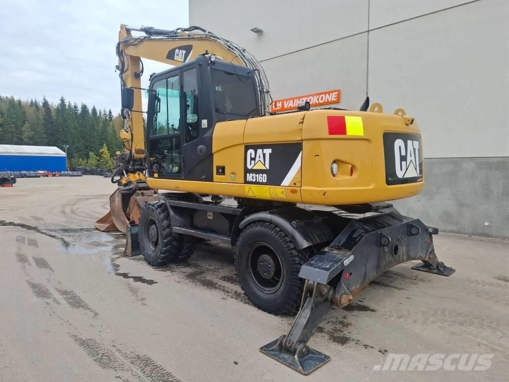 CAT 316D Ekskavatori uz riteņiem