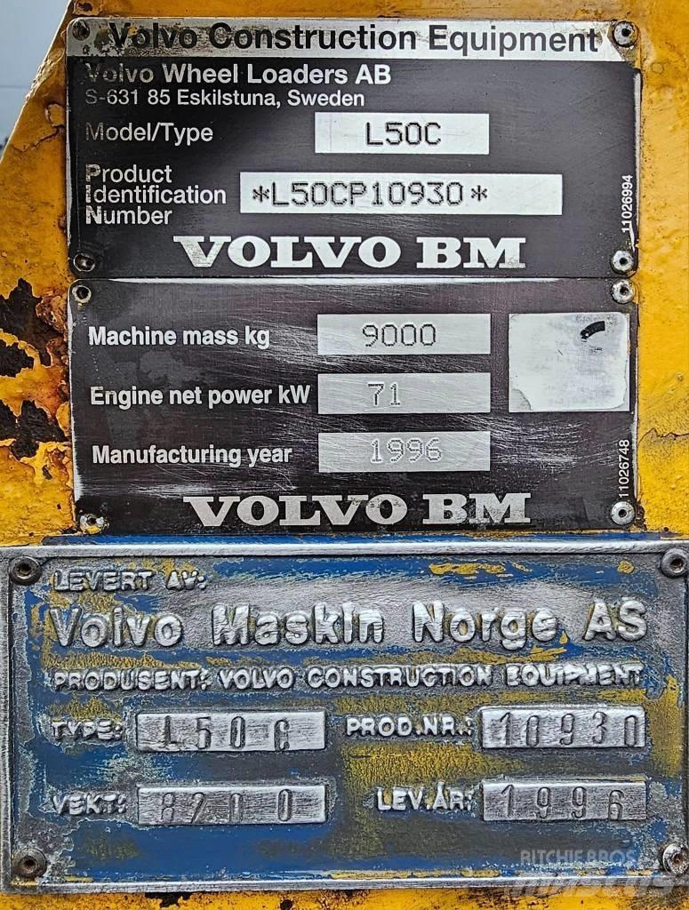 Volvo L 50 C Iekrāvēji uz riteņiem