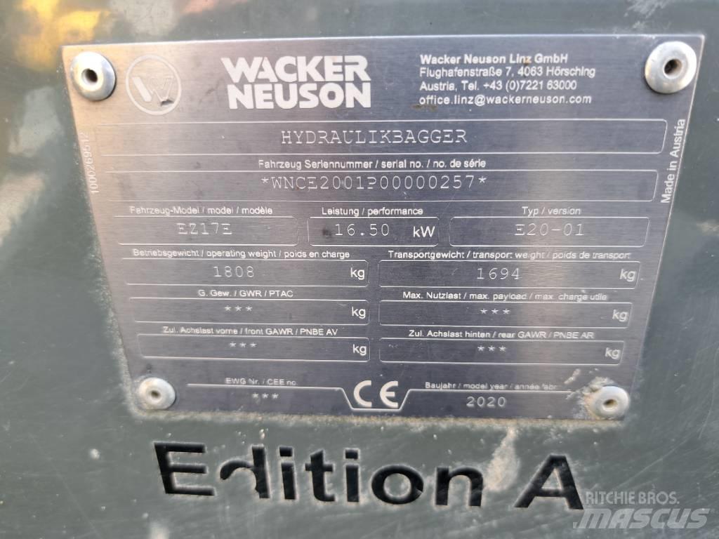 Wacker Neuson EZ17e Kāpurķēžu ekskavatori