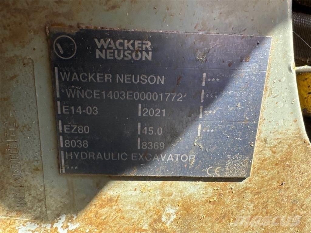 Wacker Neuson EZ80 Kāpurķēžu ekskavatori