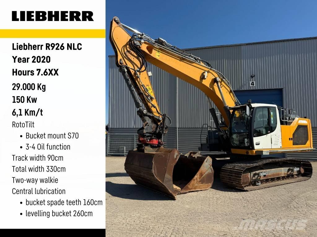 Liebherr R 926 LC Kāpurķēžu ekskavatori