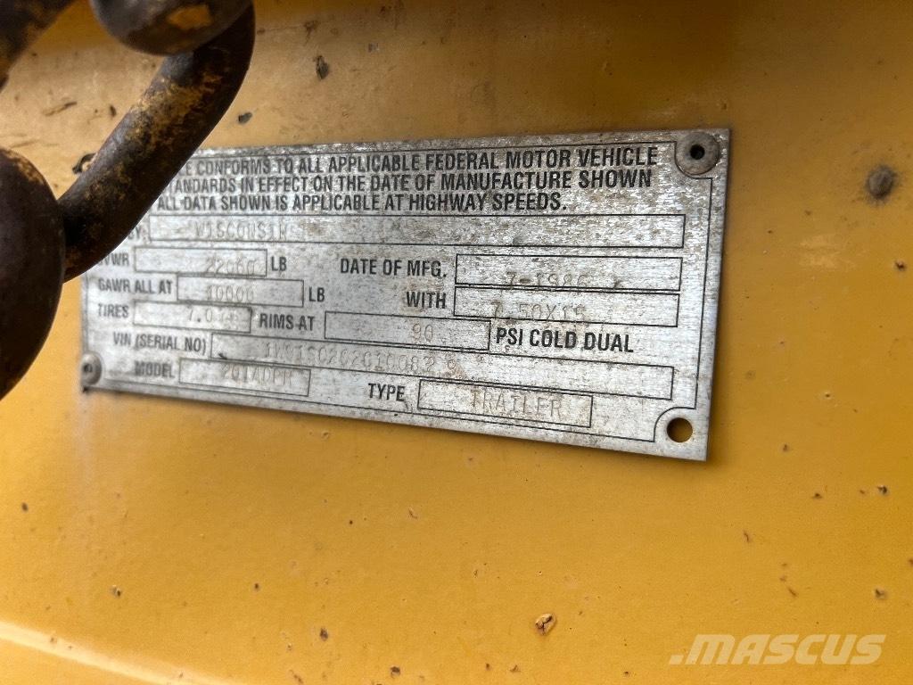  Wisconsin 20TADPH Platformas/izkraušana no sāniem