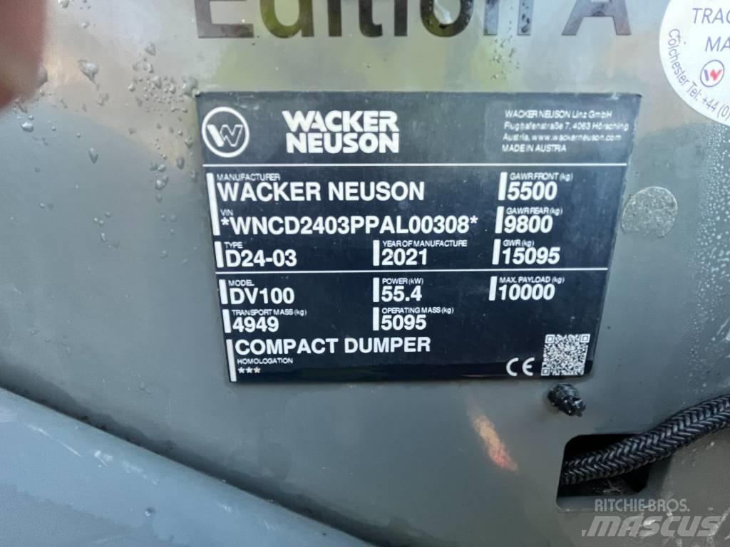 Wacker Neuson DV 100 Mini pašizgāzēji