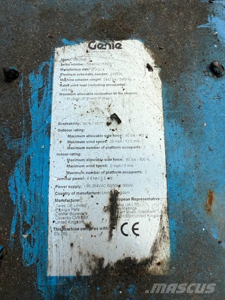 Genie GS2646 Šķerveida pacēlāji