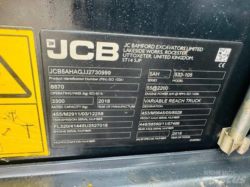 JCB 533-105 Teleskopiskie manipulatori