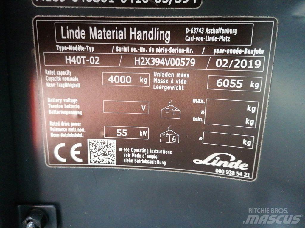 Linde H40T-02 LPG tehnika