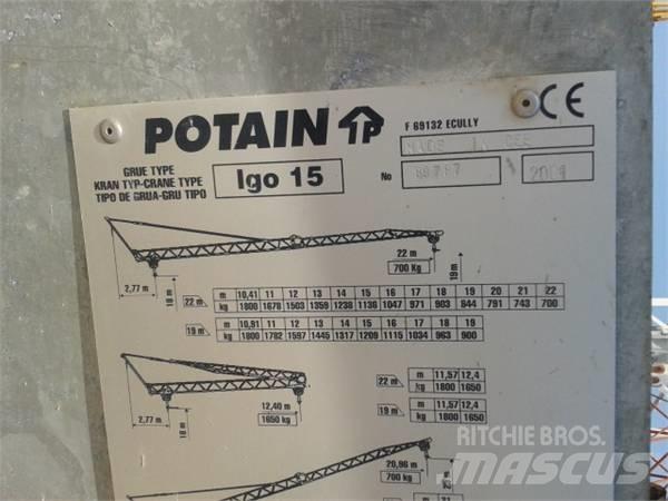 Potain Igo 15 Torņa krāni