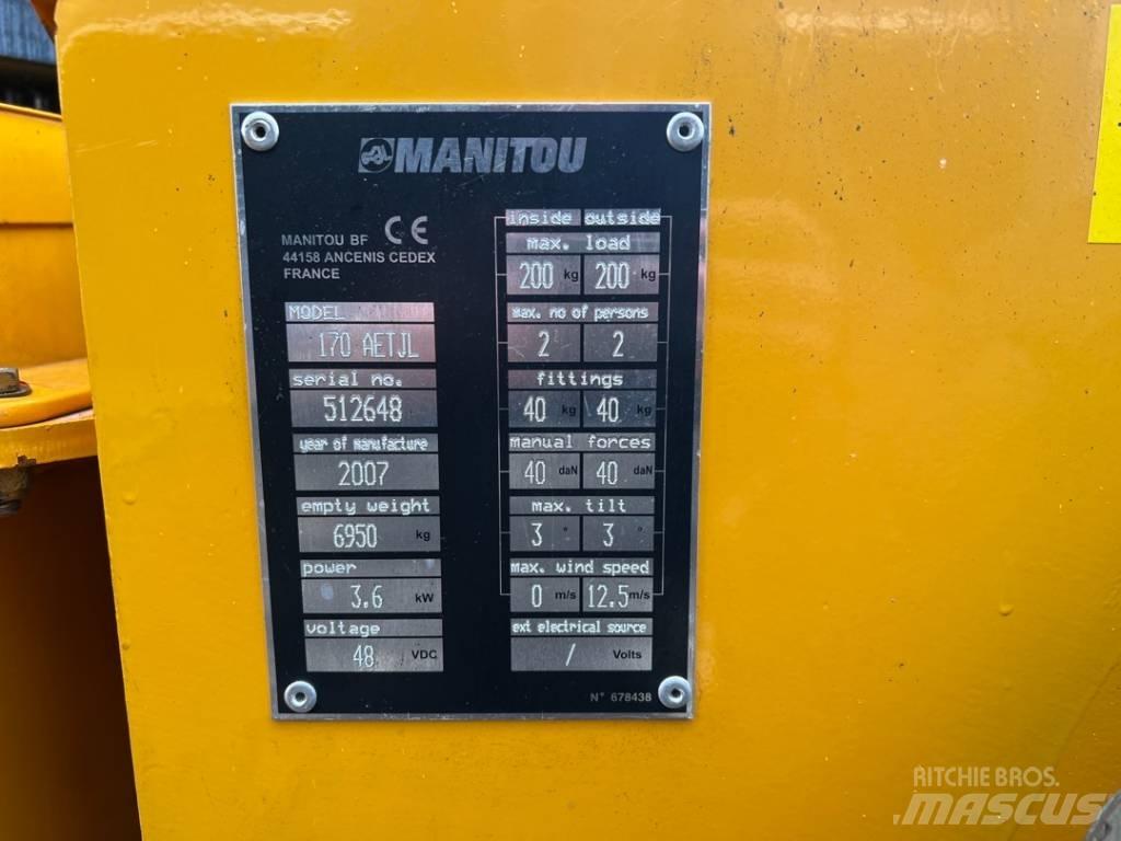 Manitou 170AETJ Strēles pacēlāji