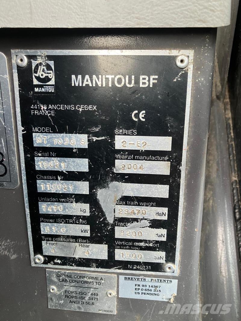 Manitou MT 1030 S Teleskopiskie manipulatori
