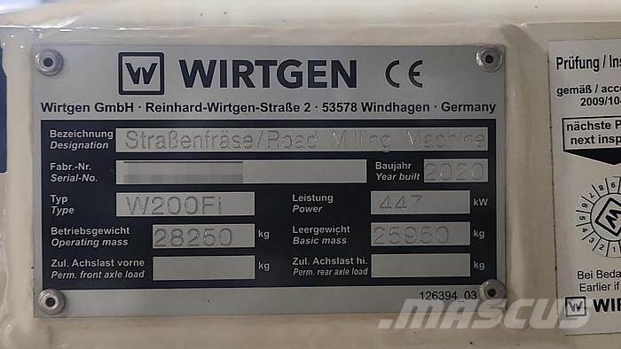 Wirtgen W200Fi Akmens/betona mašīnas