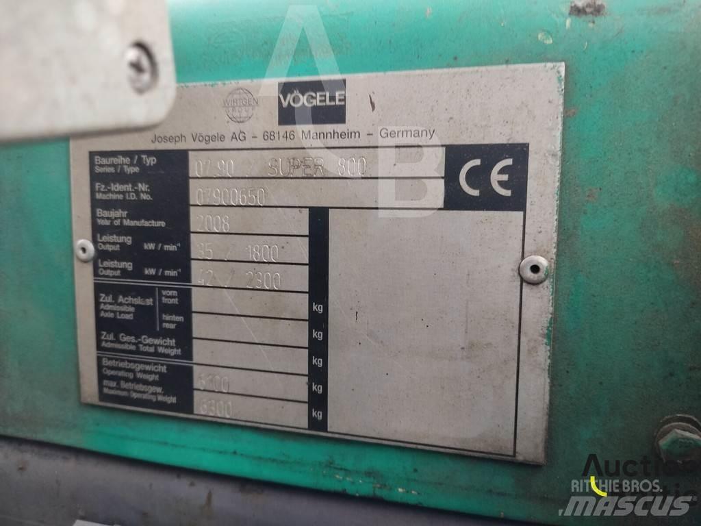 Vögele Super 800 Asfalta klājēji