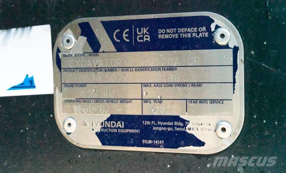 Hyundai HW 170 ACR Ekskavatori uz riteņiem