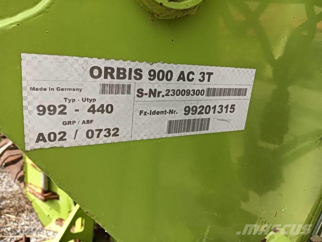 CLAAS Orbis 900 AC Ražas novākšanas galvas