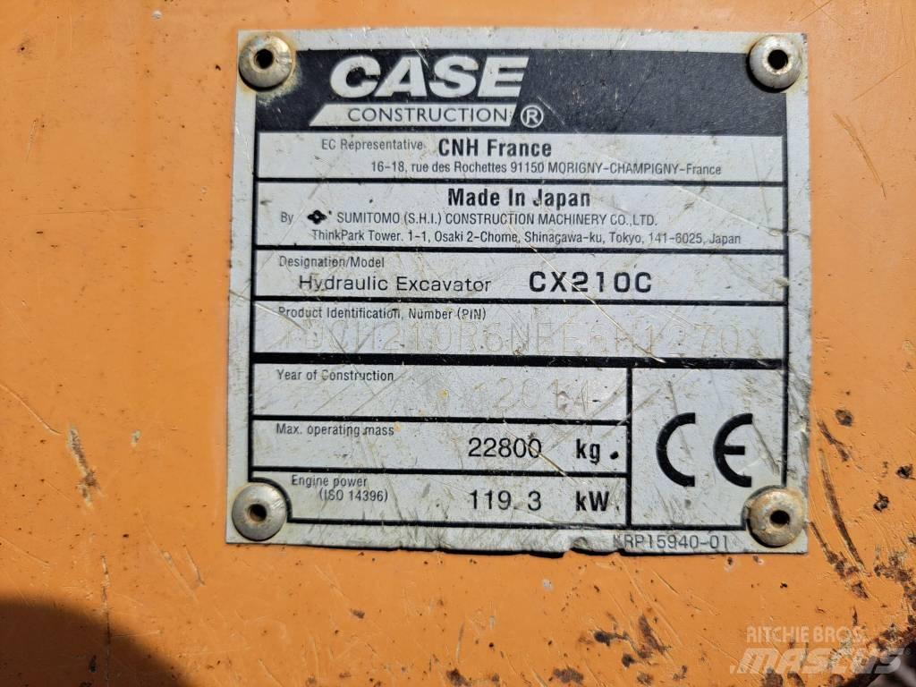 CASE CX 210 C Kāpurķēžu ekskavatori