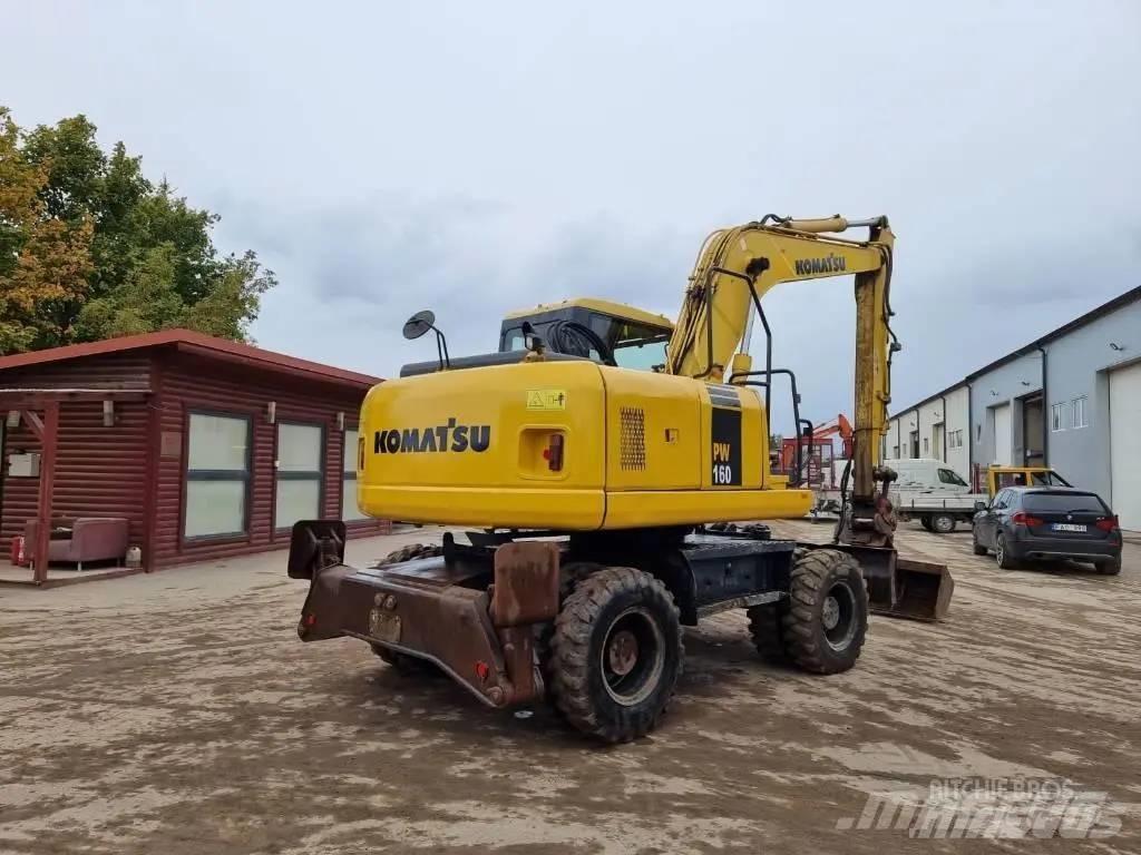 Komatsu PW 160-7 Ekskavatori uz riteņiem