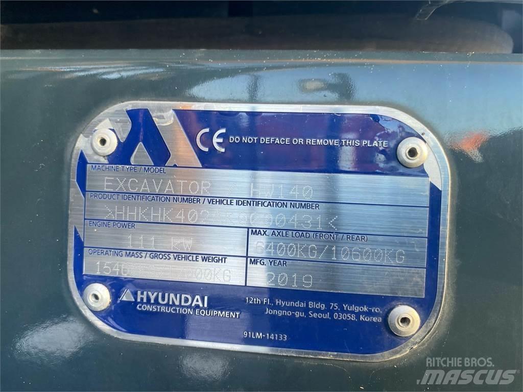 Hyundai HW140 Ekskavatori uz riteņiem