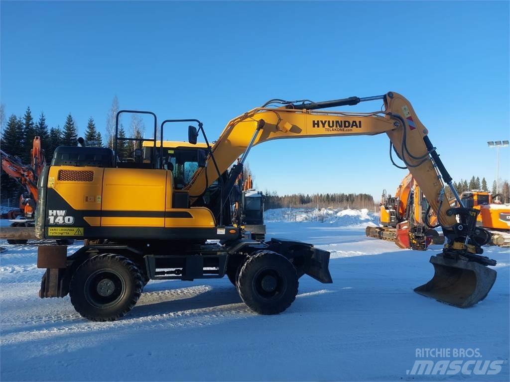 Hyundai HW140 Ekskavatori uz riteņiem