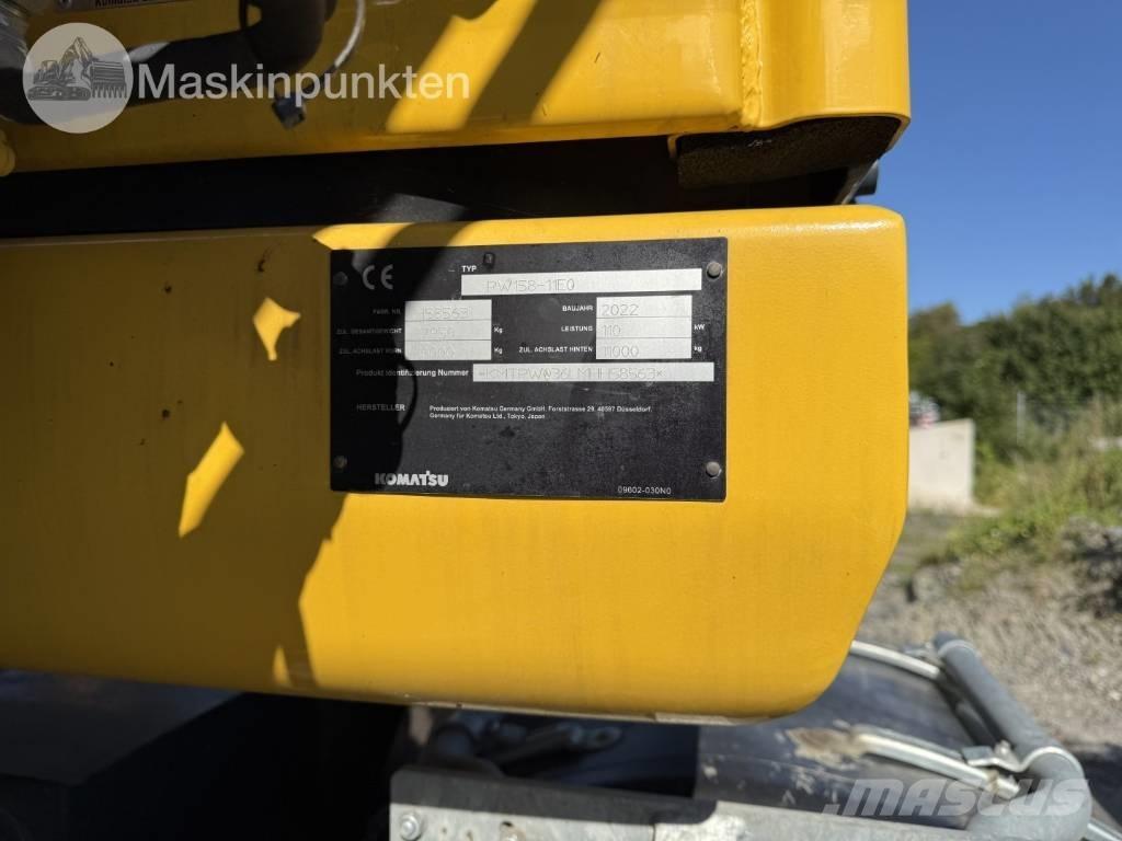 Komatsu PW 158 Ekskavatori uz riteņiem