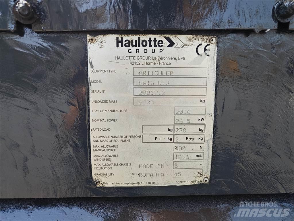 Haulotte HA16RTJ Strēles pacēlāji