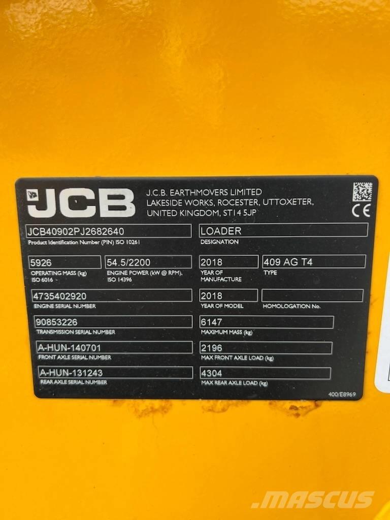 JCB 409 Iekrāvēji uz riteņiem