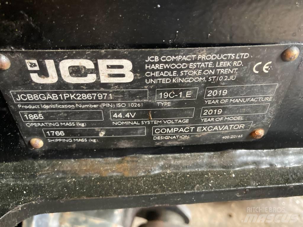 JCB 19 C-IE Mini ekskavatori < 7 t
