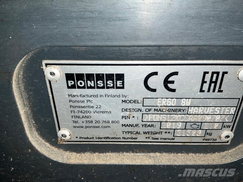 Ponsse ERGO 8W Harvesteri