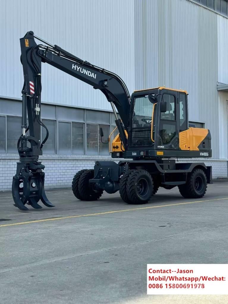 Hyundai HW80 Ekskavatori uz riteņiem