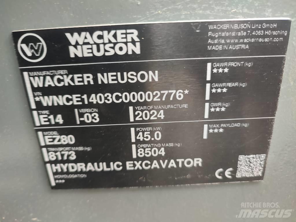 Wacker Neuson EZ 80 Vidēja lieluma ekskavatori 7 t - 12 t