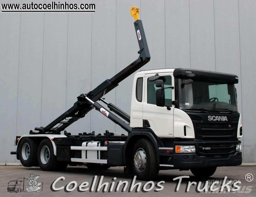 Scania P 450 Smagās mašīnas ar konteineriem